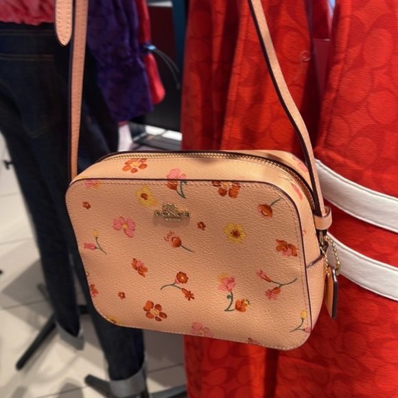 Coach c8699 Mini Camera Bag With Mystical Floral Print c8699 Faded Blush Multi - Picture 15 of 16